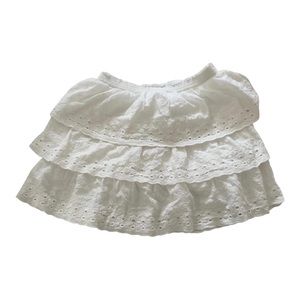 NEVER WORN House of Harlow 1960 3 Tier Eyelet White Skirt-Medium